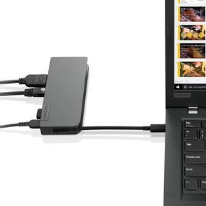 Lenovo Powered USB-C Travel Hub - for Notebook - USB Type C - 3 X USB Ports - 1 X USB 2.0 - Network (RJ-45) - HDMI - VGA - Wired