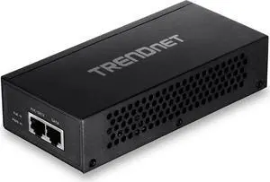 TRENDnet Gigabit Ultra PoE+ Injector, Supplies PoE (15.4W), PoE+(30W) Or Ultra PoE(60W), Network A PoE Device Up To 100m(328 ft), Supports IEEE 802.3af,802.at,Ultra PoE, Plug & Play, Black, TPE-117GI