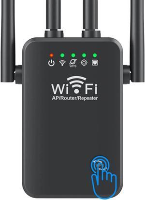 2023 WiFi Extender Signal Booster Long Range up to 9985sq.ft and 50+ Devices, Internet Booster for Home, Wireless Internet Repeater and Signal Amplifier, 5 Modes,1-Tap Setup, Supports Ethernet Port