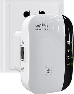 Apartment 2 Cards 300Mbps WiFi Extender Signal Booster Wireless DualBand Network Repeater with Ethernet Port 1Tap Setup Access PointCovers Up to 2640 Square Feet WiFi Range Extender