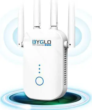 WiFi Extender Wireless Signal Booster for Home WiFi Booster 1200Mbps WiFi Range Extender Long Range Internet Booster 5G&2.4GHz Dual Band WiFi Repeater w/ WPS Function, Support 30+ Devices