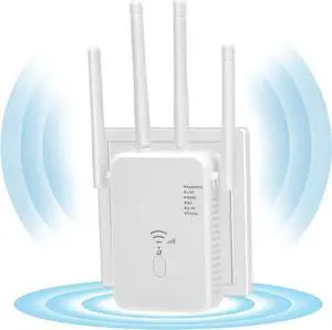 WiFi Extender 1200Mbps,Dual Band 2.4G/5G WiFi Extenders Signal Booster for Home Covers Up to 8500 Sq.ft and 35 Devices,Wireless Internet Repeater and Signal Amplifier Easy Setup