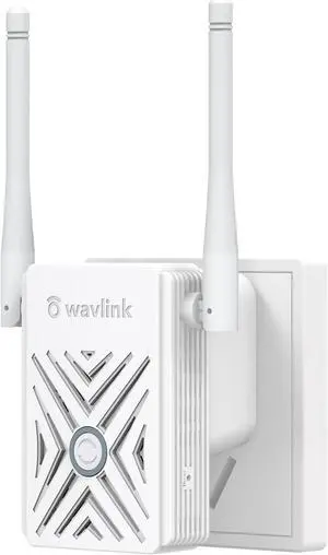 WAVLINK N300 Wireless Wi-Fi Range Extender/Signal Booster,Covers Up to 1000 Sq.ft and 16 Devices, Supports Repeater/Access Point Modes,Easy Setup,MIMO,WPS,Wall Plug Design for Home