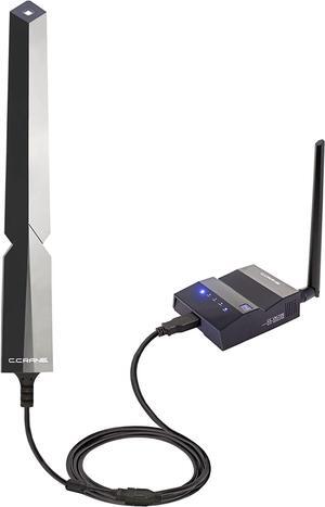 CC Vector Long Range WiFi Receiver System  Repeats to All WiFi Devices at a Distant Location. Boost Coverage to Garage, Garden, Upstairs, Back Rooms, and More; 2.4 GHz