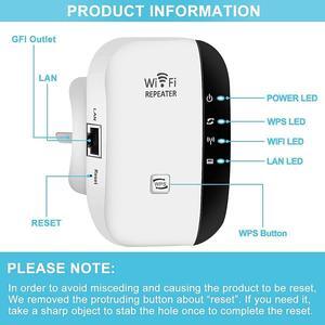 Wifi Booster 2022, Up to 2640sq.ft Wifi Extenders Signal Booster For Home, 2.4G ,300Mbps, Wireless WiFi Repeater with Integrated Antennas Ethernet Port ,Wall Plug Design, Easy to Install (White)
