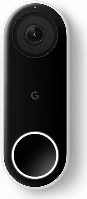 Google Nest Doorbell Wired - Formerly Nest Hello - Video Doorbell with 24/7 Streaming - Smart Doorbell Camera for Home with HDR Video, HD Talk and Listen, Night Vision, and Person Alerts