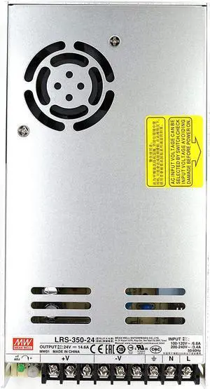 Mean Well LRS-350-24 AC/DC Switching Power Supply 350.4W 24V 14.6 Amp Single Output (LRS Series 350W 24V SMPS)