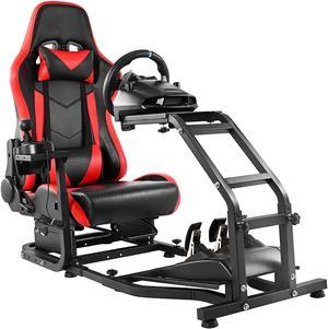 VEVOR VEVOR Racing Wheel Stand Cockpit Black Fits for All Logitech G29/G920  All Thrustmaster All Fanatec Wheels Compatible with Xbox One, Playstation,  PC Platforms