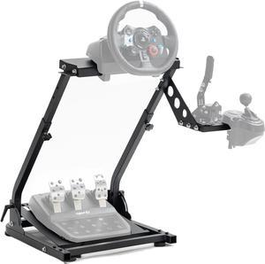 Minneer PRO Racing Wheel Stand Height Adjustable with Shifter Upgrade for Logitech G25,G27,G29,G920,G923,Thrustmaster TMX, T80, Gaming Steering Simulator Cockpit Wheel and Pedals Not Included