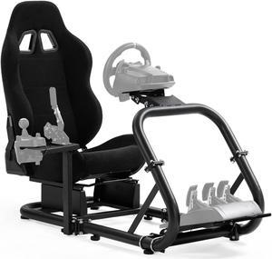 Minneer X52G920 FlightRacing Steering Simulator Cockpit with Gaming Seats fit Logitech G25 G27 Thrustmaster Fanatac PS4 PS3 Xbox X52pro CSL DD Racing Wheel StandWheel Pedals NOT Included