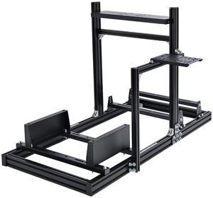 Minneer F1 More Stable Racing Simulator Cockpit Stand Fit for Logitech/Thrustmaster/Fanatec/Moza/PXN G29 G920 G923 T128 T300,Adjustable Steering Wheel Stand,Not Included Wheel,Pedals,Handbrake & Shift