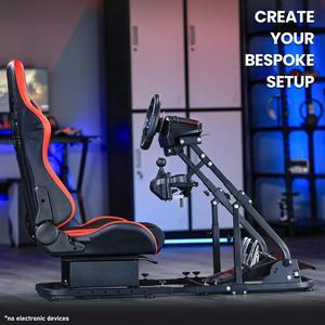 Minneer G923 Racing Simulator Cockpit Frame with Comfortable Seat Fits for Logitech/Thrustmaster/Fanatec G27 G29 G920 G923 T300RS, Steering Wheel Stand, Not Include Steering Wheel, Pedal and Handbrake