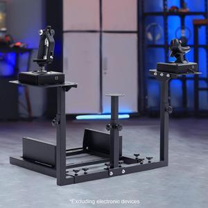Minneer Flight Game Frame and Racing Simulator Cockpit compatible with Thrustmaster HOTAS WARTHOG, not include Throttle, Joystick and Seat.