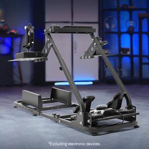 Minneer Racing G920/X56 Flight Simulation Cockpit Wheel Stand Fit for Logitech G29 G920/Thrustmaster HOTAS Warthog Three Pieces of Operating Platform Fast Switching State