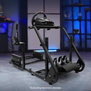 Minneer Gaming Simulator Cockpit Frame Fits All Logitech G923 G29 G920 Thrustmaster Wheels Racing Wheel Stand Compatible with Xbox One, PS4, PC, Not Included Steering Wheel, Pedal, handbrake and seat
