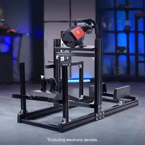 Minneer F1 More Stable Racing Simulator Cockpit Stand Fit for Logitech/Thrustmaster/Fanatec/Moza/PXN G29 G920 G923 T128 T300,Adjustable Steering Wheel Stand,Not Included Wheel,Pedals,Handbrake & Shift