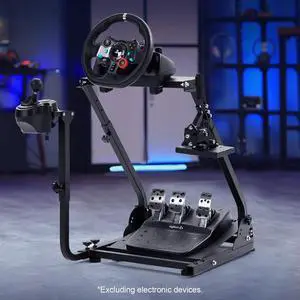 Minneer G920 Racing Steering Wheel Stand with Handbrake Compatible with Logitech G27, G29,G920 Wheels and Thrustmaster T300RS T500RS Wheel & Pedals Not Included