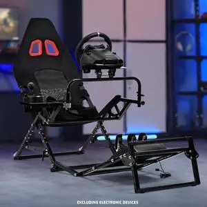 Minneer Foldable Racing Simulator Cockpit Compatible with Logitech G29 G920 G923/Thrustmaster T248 T300/Fanatec Direct Drive Wheels (10Nm),Wheel and Pedals Not Included