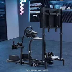Minneer Racing Simulator Cockpit with Monitor Stand Fit for Logitech/Thrustmaster/Fanatec G29 G920 G923 T248 T300 CSL DD, Wheel Shifter Pedals NOT Included Minneer Racing Simulator Cockpit with Monitor Stand Fit for Logitech/Thrustmaster/Fanatec G29 G920 G923 T248 T300 CSL DD, Wheel Shifter Pedals NOT Included