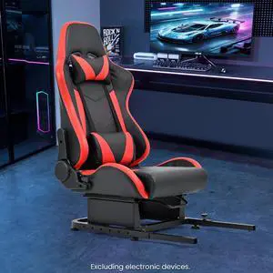 Minneer Racing Rear Seat Stand Seat Add-On Stand for Steering Wheel Stands to Expand into Racing Simulator Cockpit with Red PU Leather Neck Lumbar with Cushion Gaming Seat(Reinforce) Minneer Racing Rear Seat Stand Seat Add-On Stand for Steering Wheel Stands to Expand into Racing Simulator Cockpit with Red PU Leather Neck Lumbar with Cushion Gaming Seat(Reinforce)
