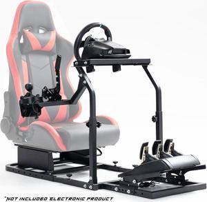 Minneer G29 Racing Simulator Cockpit Stand Fit for Logitech G29 G920 G923 Thrustmaster T300 T300RS Adjustable Driving Simulator Stand without Steering Wheel Pedal Shifter and Seat