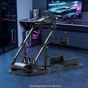 Minneer Adjustable Racing Simulator Cockpit Stand with Reinforced Fixing Bar fit for Logitech G27 G29 G920 G923, Thrustmaster T300RS T300 T248, Not Included Steering Wheel Shifter Pedal and Seat Minneer Adjustable Racing Simulator Cockpit Stand with Reinforced Fixing Bar fit for Logitech G27 G29 G920 G923, Thrustmaster T300RS T300 T248, Not Included Steering Wheel Shifter Pedal and Seat