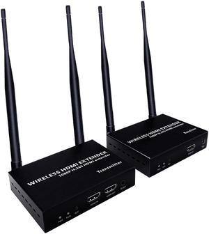 200M (656FT) Wireless Wifi HDMI Extender Transmitter Receiver Video  Converter 2.4G/5GHz Wireless Transmission HDMI Sender DVD PC to TV 