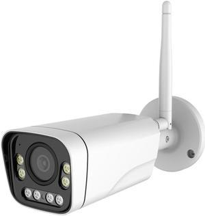 EXVIST 4K(8MP) Varifocal Wireless Bullet Outdoor Security Camera, Dual Light, 2.7mm~13.5mm Motorized Lens, IP66, Human Detection, RTMP to YouTube/Facebook etc.