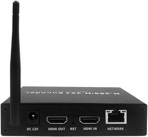 EXVIST H.265 1080P WiFi HDMI Video Encoder w/HDMI Loopout, HDMI Encoder for Live Streaming to YouTube, Facebook, with SD Card Slot Max.128G DDNS HTTP RTMP RTSP TS UDP Compatible with ONVIF/HK