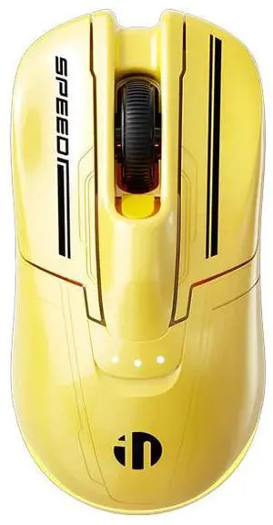 Wsirak HyperBee Wireless and Wired Gaming Mouse Rechargeable Battery Computer Laptop Mouse Yellow