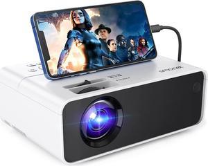 Projector for Outdoor Movies, vamvo L6200 1080P Full HD Video Projector  with max 300” Display, 5000Lux, Ideal for Outdoor, Home Theater, Compatible