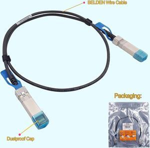 25GbE SFP28 DAC Twinax Cable, 1 Meter 25GBASE-CR SFP28 Passive Copper Cable, Compatible for Cisco SFP-H25G-CU1M, Ubiquiti, Juniper, Mellanox, Mikrotik, Netgear, Supermicro, Open Source Switches