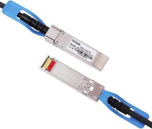 25GbE SFP28 DAC Twinax Cable, 2 Meters 25GBASE-CR SFP28 Passive Copper Cable, Compatible for Arista CAB-S-S-25G-2M, Ubiquiti, Juniper, Mellanox, Mikrotik, Netgear, Supermicro, Open Source Switches