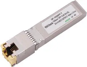 Wiitek SFP+ to RJ45 Copper Modules, 10GBase-T Transceiver Compatible for Dell Force 10 and Others GP-10GSFP-T(Cat 6a/7 or Better, 30-Meter)