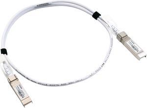 [White Colored] 25GbE SFP28 DAC Twinax Cable, 1.0 Meter 25GBASE-CR SFP28 Passive Copper Cable, Compatible for Mellanox MCP2M00-A001