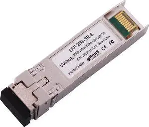 Wiitek 25G SFP28 SFP+ Optical Transceiver, 25GBase-SR Module, 850nm MMF, up to 100meters, Compatible for Cisco SFP-25G-SR-S, Ubiquiti UACC-OM-SFP28-SR, Netgear, Mikrotik, Unifi and More