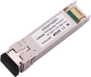 Wiitek 25G SFP28 SFP+ Optical Transceiver, 25GBase-SR Module, 850nm MMF, up to 100meters, Compatible for Intel E25GSFP28SRX