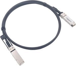 Wiitek 2M QSFP+ DAC Twinax Cable, 40GbE QSFP+ Direct Attach Copper Cable,30AWG Black, for Cisco QSFP-H40G-CU2M, Dell, Ubiquiti, D-Link, Juniper, Huawei, Mellanox, Mikrotik, SuperMicro