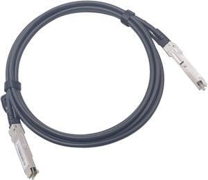 Wiitek 3 Meters QSFP+ DAC Twinax Cable, 40GbE QSFP+ Direct Attach Copper Cable, QSFP-H40G-CU3M, 30AWG Black, for Cisco, Ubiquiti, Mellanox, SuperMicro, Compatible for Mikrotik