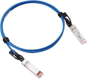 [Blue Colored] 1.5m 10G SFP+ DAC Twinax Cable, 10Gbase-CU SFP+ Copper Cable, Compatible for Cisco SFP-H10GB-CU1.5M, Ubiquiti, Juniper, Mellanox, Mikrotik, Netgear, Supermicro, Open Source Switches