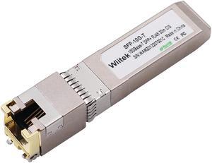 Wiitek SFP+ to RJ45 Copper Modules, 10GBase-T Transceiver Compatible for Cisco SFP-10G-T-X, Ubiquiti, Netgear, Mikrotik, Unifi (Cat 6a/7 or Better, 30-Meter), Backward Work for 5GBase-T, 2.5GBase-T