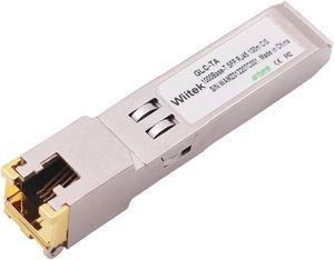 1.25G SFP-T, 10/100/1000BASE-T Gigabit Copper SFP, Wiitek SFP to RJ45 Transceivers 100m, Compatible for Cisco GLC-TA/SFP-GE-T Ethernet SFP RJ45 Copper Module, Mikrotik, TP-Link, Supermicro, Netgear