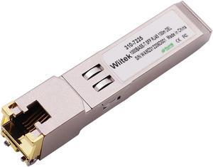 1.25G SFP-T, 10/100/1000BASE-T Gigabit Copper SFP, Wiitek SFP to RJ45 Transceivers 100m, Compatible for Dell 310-7225 Ethernet SFP RJ45 Copper Module