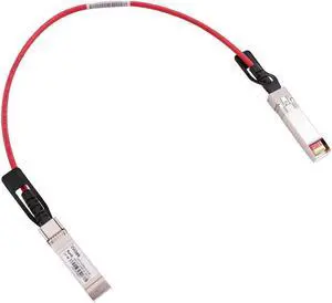 [Red Colored] 0.5m 10G SFP+ DAC Twinax Cable, 10Gbase-CU SFP+ Copper Cable, Compatible for Cisco SFP-H10GB-CU0.5M, Ubiquiti, Juniper, Mellanox, Mikrotik, Netgear, Supermicro, Open Source Switches