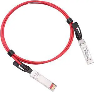 [Red Colored] 1.5m 10G SFP+ DAC Twinax Cable, 10Gbase-CU SFP+ Copper Cable, Compatible for Cisco SFP-H10GB-CU1.5M, Ubiquiti, Juniper, Mellanox, Mikrotik, Netgear, Supermicro, Open Source Switches