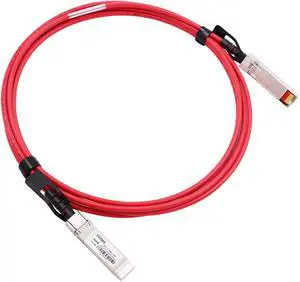 [Red Colored] 3m 10G SFP+ DAC Twinax Cable, 10Gbase-CU SFP+ Passive Copper Cable, Compatible for Cisco SFP-H10GB-CU3M, Ubiquiti, Juniper, Mellanox, Mikrotik, Netgear, Supermicro, Open Source Switches