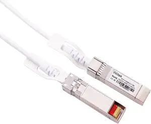 Wiitek 1.5m 10GbE SFP+ DAC Twinax Cable, 10Gbase-CU SFP+ Passive Copper Cable,for Ubiquiti UniFi, Fortinet, MikroTik, Mellanox, Netgear, Supermicro, TP-Link and Cisco Meraki, White Colored