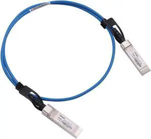 [Blue Colored] 1m 10G SFP+ DAC Twinax Cable, 10Gbase-CU SFP+ Copper Cable, Compatible for Cisco SFP-H10GB-CU1M, Ubiquiti, Juniper, Mellanox, Mikrotik, Netgear, Supermicro, Open Source Switches