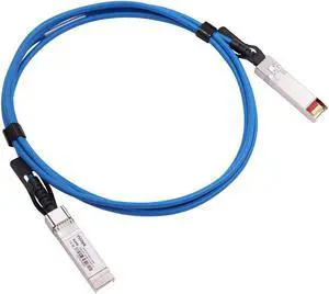 [Blue Colored] 2m 10G SFP+ DAC Twinax Cable, 10Gbase-CU SFP+ Copper Cable, Compatible for Cisco SFP-H10GB-CU2M, Ubiquiti, Juniper, Mellanox, Mikrotik, Netgear, Supermicro, Open Source Switches