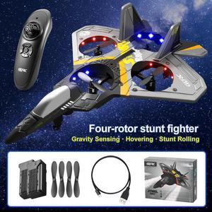4DRC V17 RC Remote Control Airplane 2.4G Radio Control Fighter Hobby Plane Glider Airplane Foam Dron RC drone Toys for Boys Grey